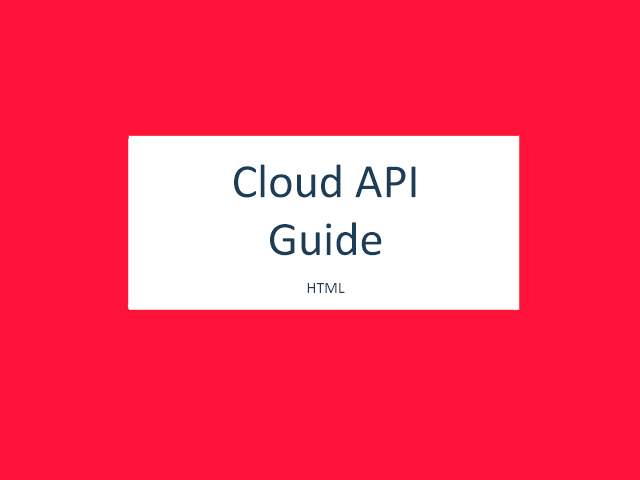 Sample API Guide